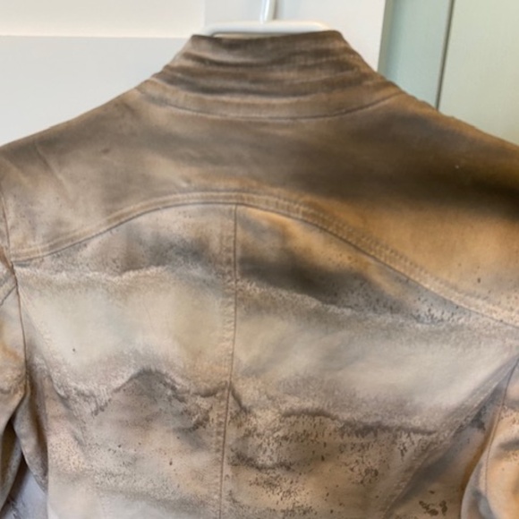 Elisa Cavaletti/Daniela Dallavalle jacket US S cotton beige/taupe mottled look - Picture 10 of 16